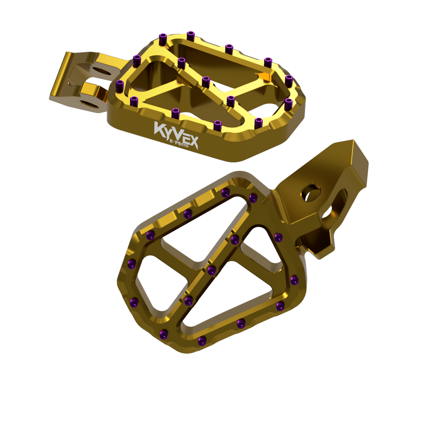KyVex Billet Wide Foot Pegs - Ultra Bee