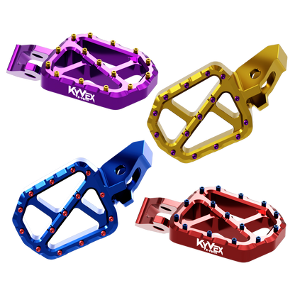 KyVex Billet Wide Foot Pegs - Ultra Bee