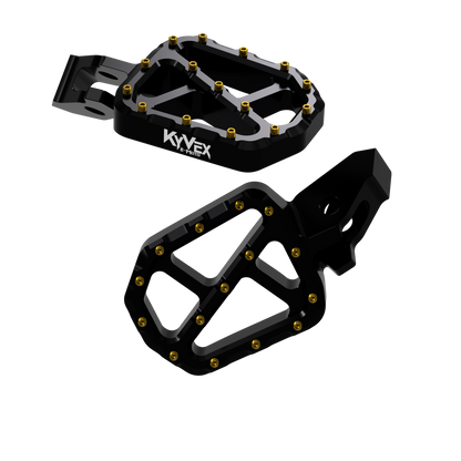 KyVex Billet Wide Foot Pegs - Ultra Bee