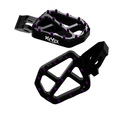 KyVex Billet Wide Foot Pegs - Ultra Bee
